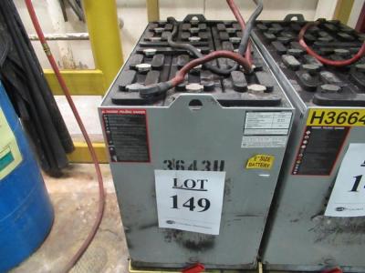 ENERSYS 36 VOLT 1000 A.H. FORKLIFT BATTERY 18 CELL MODEL 125P-17