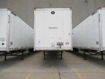 2009 GREAT DANE DRY VAN TRAILER 53' FOOT LONG VIN# 1GRAP06229T552576 UNIT# 9072S