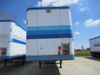 1991 GREAT DANE DRY VAN TRAILER 45' FOOT LONG VIN# 1GRAA8924MB081606 UNIT# 24