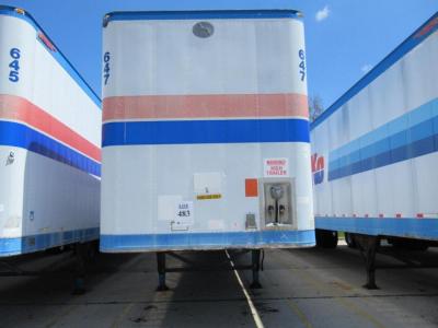 1994 GREAT DANE DRY VAN TRAILER 53' FOOT LONG VIN# 1GRAA0627RB153234 UNIT# 647