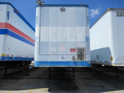 1987 GREAT DANE DRY VAN TRAILER 53' FOOT LONG VIN# 1GRAA0629HB034017 UNIT# 540