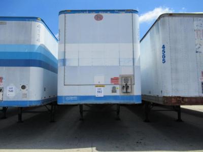 1986 GREAT DANE DRY VAN TRAILER 53' FOOT LONG VIN# 1GRAA0627GB136804 UNIT# 504