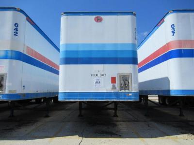 1989 GREAT DANE DRY VAN TRAILER 53' FOOT LONG VIN# 1GRAA0626KB171908 UNIT# 588