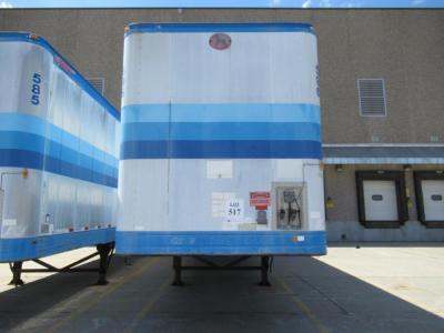 1989 GREAT DANE DRY VAN TRAILER 53' FOOT LONG VIN# 1GRAA0625KB171916 UNIT# 596