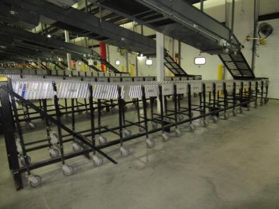 BEST FLEX FLEXIBLE PORTABLE CONVEYOR 24" WIDE WITH 17 LEGS