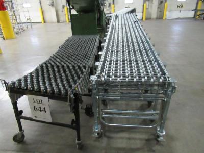 ASST'D 24" WIDE BEST FLEX FLEXIBLE PORTABLE CONVEYOR (2) 6 LEG, (1) 12 LEG AND (1) 13 LEG