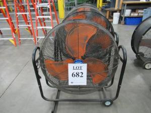 (5) GLOBAL 36" INDUSTRIAL PORTABLE FANS MODEL FE-90EDOL