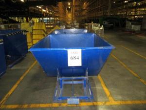 (2) VESTIL D-200-LD SELF-DUMPING HOPPERS