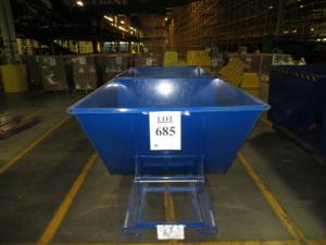 (2) VESTIL D-200-LD SELF-DUMPING HOPPERS