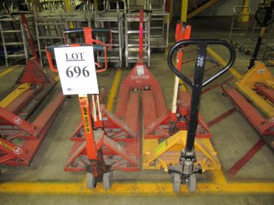 (5) ASST'D 4,500 POUND CAPACITY PALLET JACKS