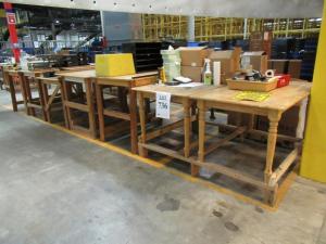 (LOT) ASST'D WOOD WORK TABLES