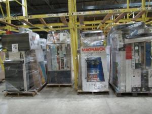 (LOT) (6) PALLETS OF ASST'D CRACKED, RETURN, BROKEN TV'S