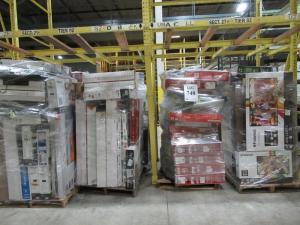 (LOT) (6) PALLETS OF ASST'D CRACKED, RETURN, BROKEN TV'S