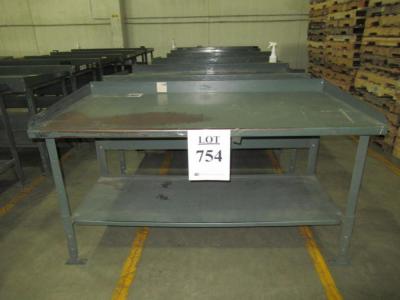 (7) POLLARD STEEL WORKBENCHES