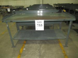 (8) POLLARD STEEL WORKBENCHES