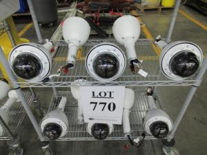 (10) NETWORK IP DOME SECURITY CAMERAS